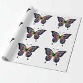 Schmetterlingspapier Geschenkpapier (Ungerollt)