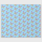 Schmetterlingspapier Geschenkpapier (Flach)