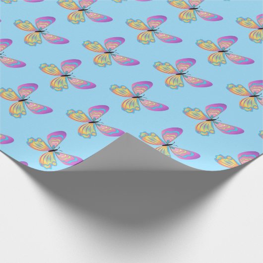 Schmetterlingspapier Geschenkpapier (Ecke)