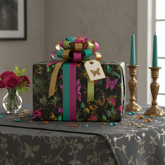 Schmetterlingspapier Geschenkpapier