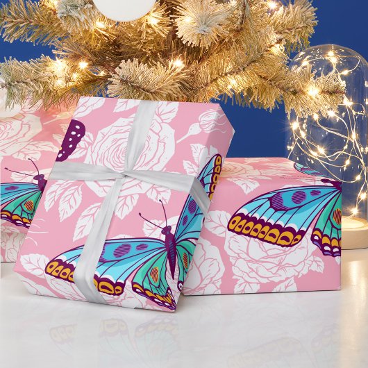 Schmetterlingspapier Geschenkpapier