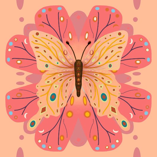 Schmetterlingspapier Geschenkpapier