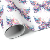 Schmetterlingspapier Geschenkpapier (Rolleneckpunkt)