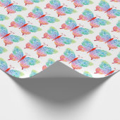 Schmetterlingspapier Geschenkpapier (Ecke)