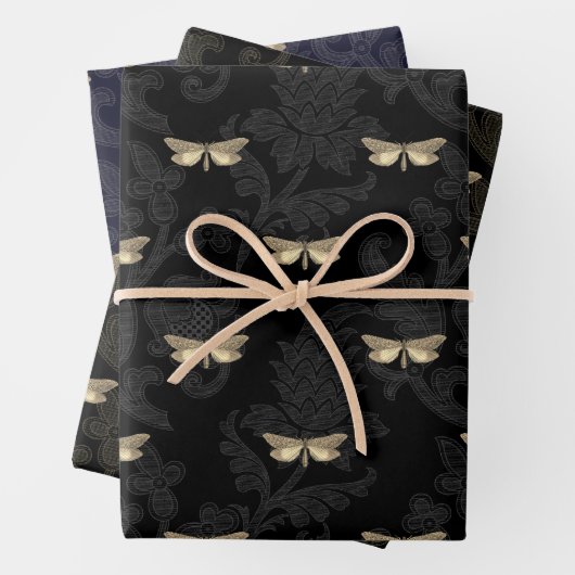 Schmetterlingspapier Geschenkpapier Set (Beispiel)