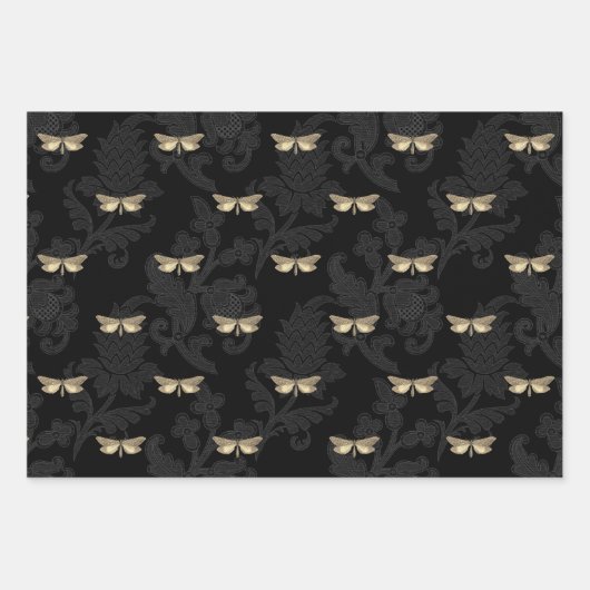 Schmetterlingspapier Geschenkpapier Set (Vorderseite)