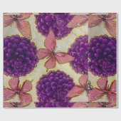 Schmetterlingspapier und Blume von HAS Juwelen Geschenkpapier (Flach)