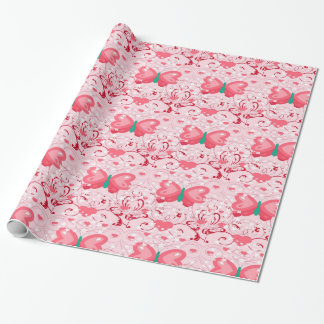 Schmetterlingspapier zur Liebe Geschenkpapier