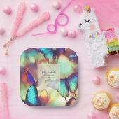 Schmetterlingspapierplatte Pappteller (Party)