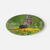 Schmetterlingspapierplatte Pappteller (Schrägansicht)