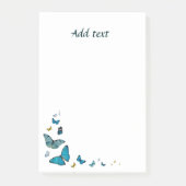 Schmetterlingsparade, hübsche Vorlagengestaltung Post-it Klebezettel (Vorderseite)