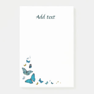 Schmetterlingsparade, hübsche Vorlagengestaltung Post-it Klebezettel