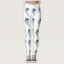 Schmetterlingsparade-Leggings Lebhaftes Blau Flug