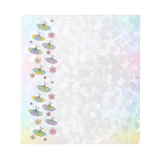 Schmetterlingsparade Notizblock (Vorderseite)