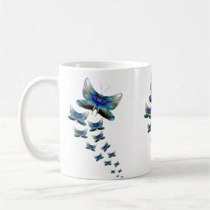 Schmetterlingsparade-Tasse – Lebendiger Flug in Fa Kaffeetasse