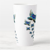 Schmetterlingsparade-Tasse – Lebendiger Flug in Fa Milchtasse (Vorderseite)