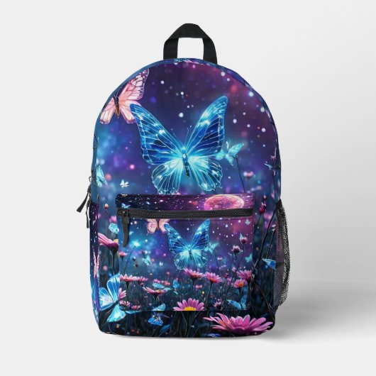 Schmetterlingsparadies Bedruckter Rucksack (Vorderseite)