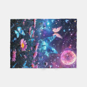 Schmetterlingsparadies Fleecedecke (Vorderseite (Horizontal))