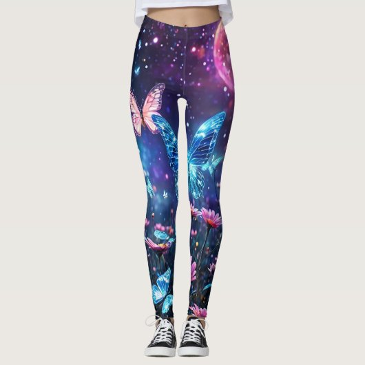 Schmetterlingsparadies Leggings (Vorderseite)