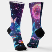 Schmetterlingsparadies Socken (Gewinkelt)