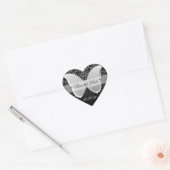 Schmetterlingspinsel "Save the Date" Herz-Aufkleber (Umschlag)