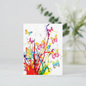 Schmetterlingsplantat Postkarte (Stehend Vorderseite)