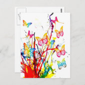 Schmetterlingsplantat Postkarte (Vorne/Hinten)