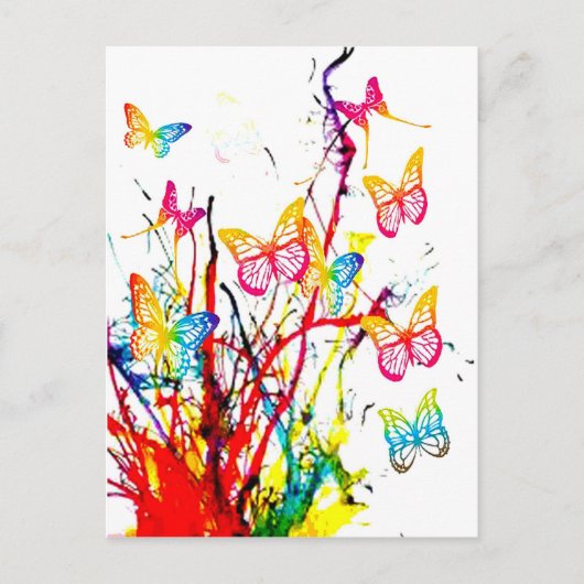 Schmetterlingsplantat Postkarte (Vorderseite)