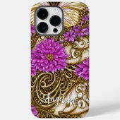 Schmetterlingsplatte mit Personalisiertem Namen Case-Mate iPhone Hülle (Rückseite)