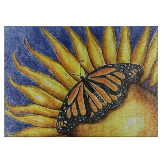 Schmetterlingsplatte Schneidebrett (Vorderseite)