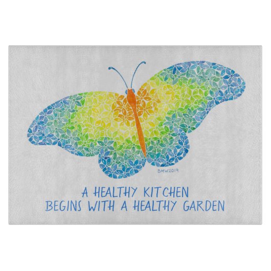 Schmetterlingsplatte Schneidebrett (Vorderseite)