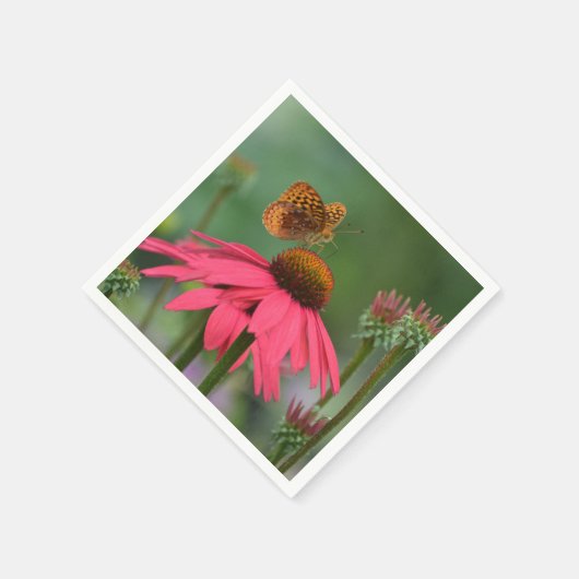 Schmetterlingsplatte Serviette (Ecke)