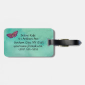 Schmetterlingsplatz Gepäckanhänger (Rückseite horizontal)