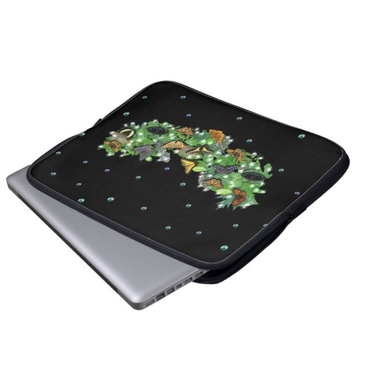 Schmetterlingsplatz Laptopschutzhülle (Vorne Knopf)