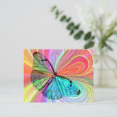 Schmetterlingspostkarte Postkarte (Stehend Vorderseite)