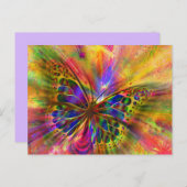 Schmetterlingspostkarte Postkarte (Vorne/Hinten)