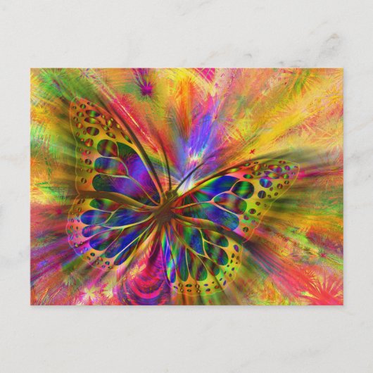 Schmetterlingspostkarte Postkarte (Vorderseite)