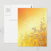 Schmetterlingspostkarte Postkarte (Vorne/Hinten)
