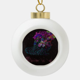 Schmetterlingsprinzessin Keramik Kugel-Ornament