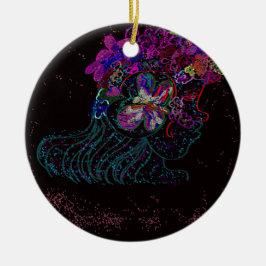 Schmetterlingsprinzessin Keramik Ornament