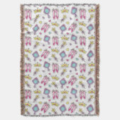 Schmetterlingsprinzessinmuster Decke (Vorderseite Vertikal)