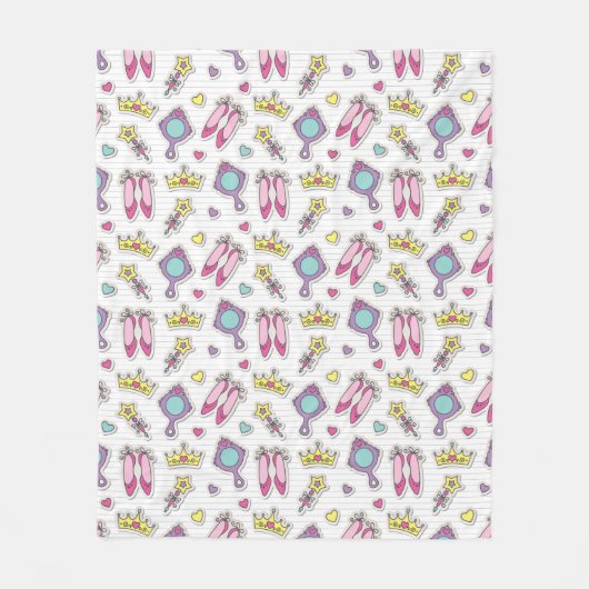 Schmetterlingsprinzessinmuster Fleecedecke (Vorderseite)