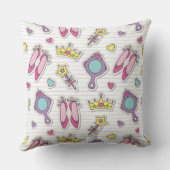 Schmetterlingsprinzessinmuster Kissen (Rückseite)