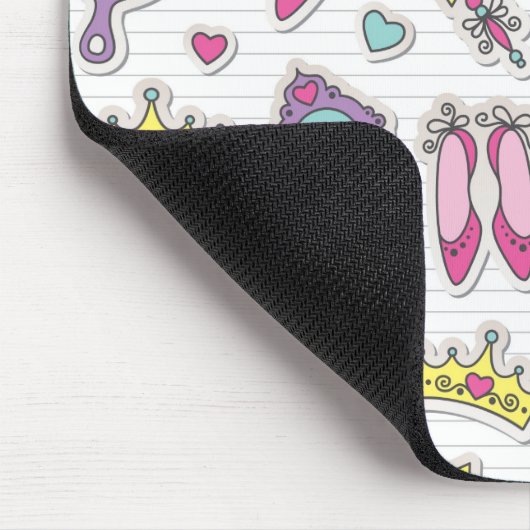 Schmetterlingsprinzessinmuster Mousepad (Ecke)