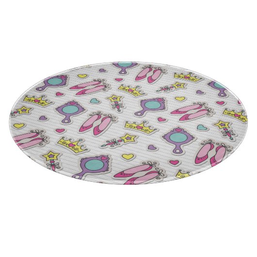 Schmetterlingsprinzessinmuster Schneidebrett (Ecke)