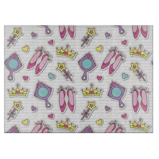 Schmetterlingsprinzessinmuster Schneidebrett (Vorderseite)