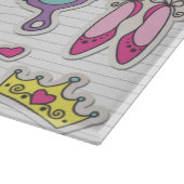 Schmetterlingsprinzessinmuster Schneidebrett (Ecke)