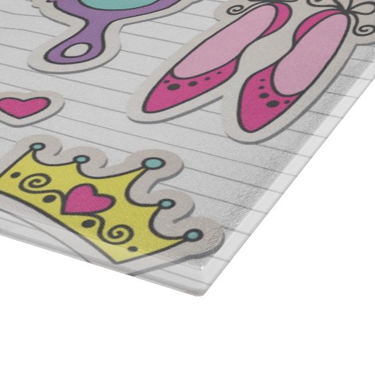 Schmetterlingsprinzessinmuster Schneidebrett (Ecke)