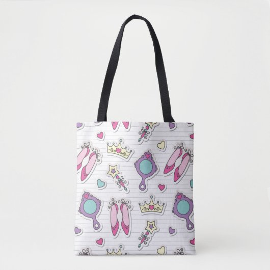 Schmetterlingsprinzessinmuster Tasche (Vorderseite)