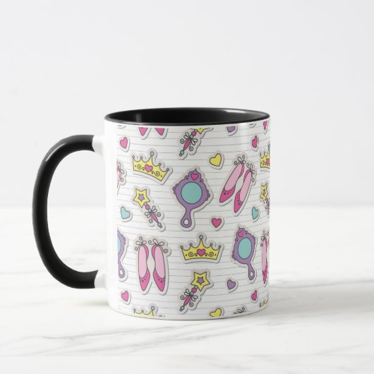 Schmetterlingsprinzessinmuster Tasse (Links)